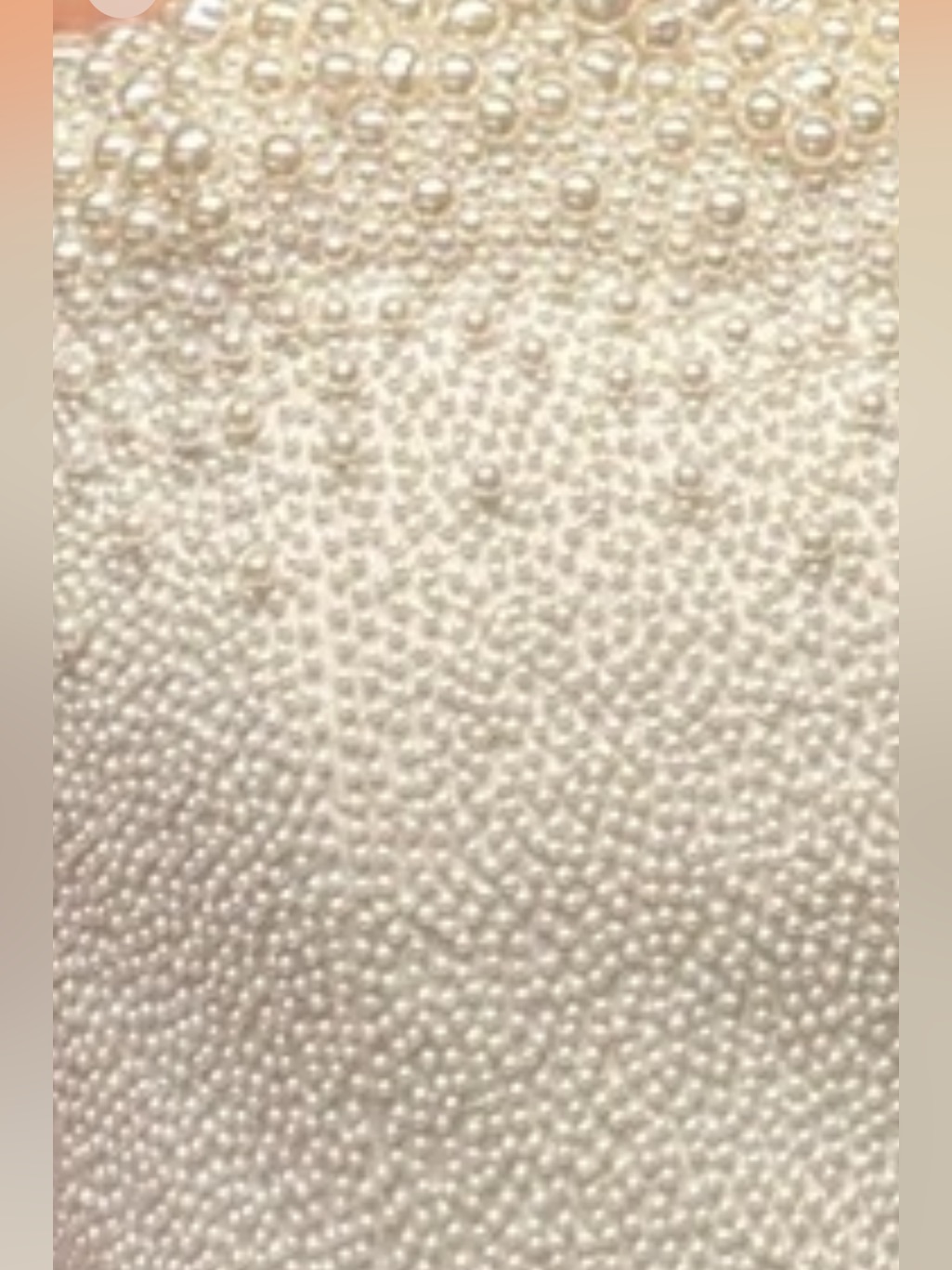 Clio Peppiatt Bridal Olympia Strapless Pearl-Embellished Maxi Size Small Nwt — image 3 of 4